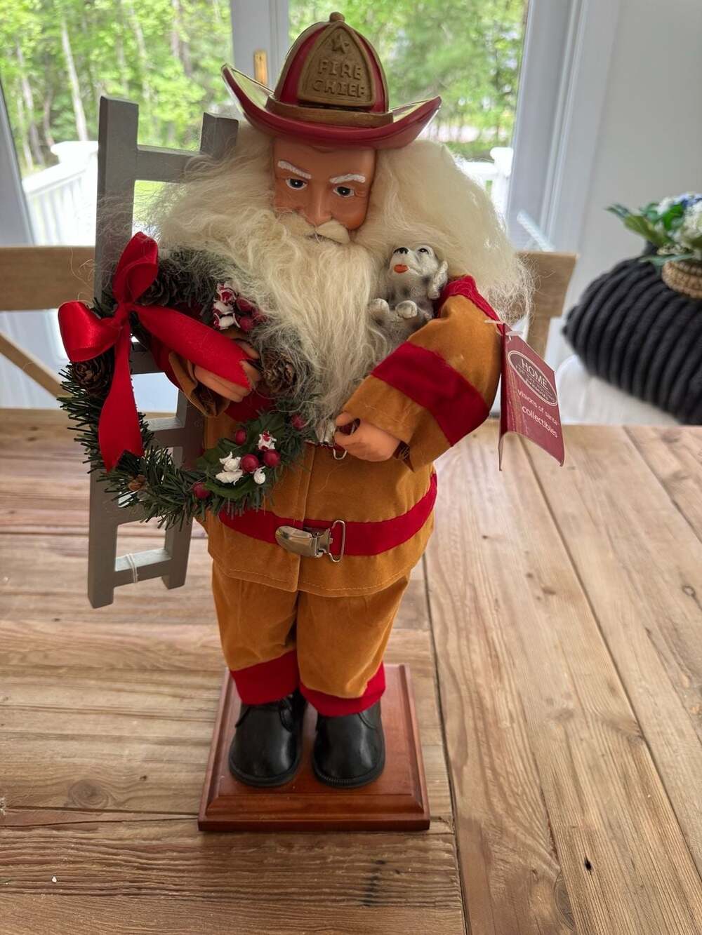Home For The Holidays Visions of Santa Fire Chief Collectible Figure